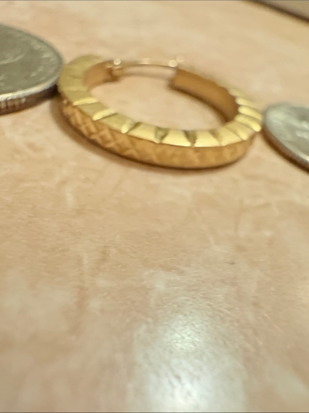 14KT Gold Hoops - Picture 6 of 7